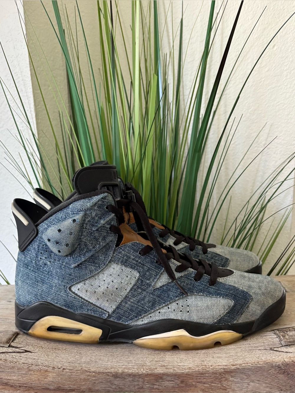 Air Jordan 6 Retro Washed Denim Sneakers